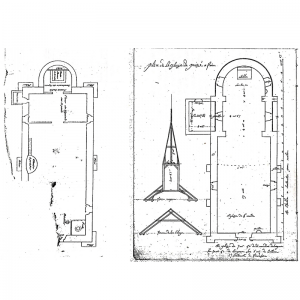 Plan of the church of Poizay
