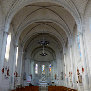 Nave of the Church of Les Ormes